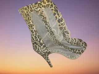 Botines tacón alto leopardo estilo Animal print