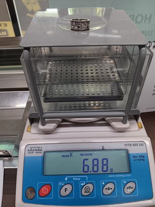 Anillo oro blanco y  Brillantes