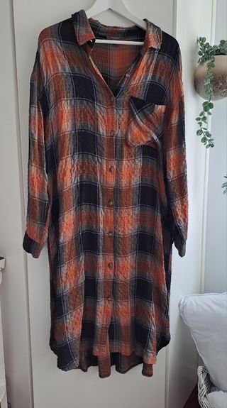 Vestido cuadros Primark talla 44