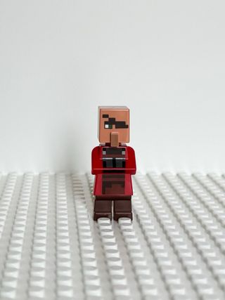 blacksmith villico Minecraft Villager in rosso