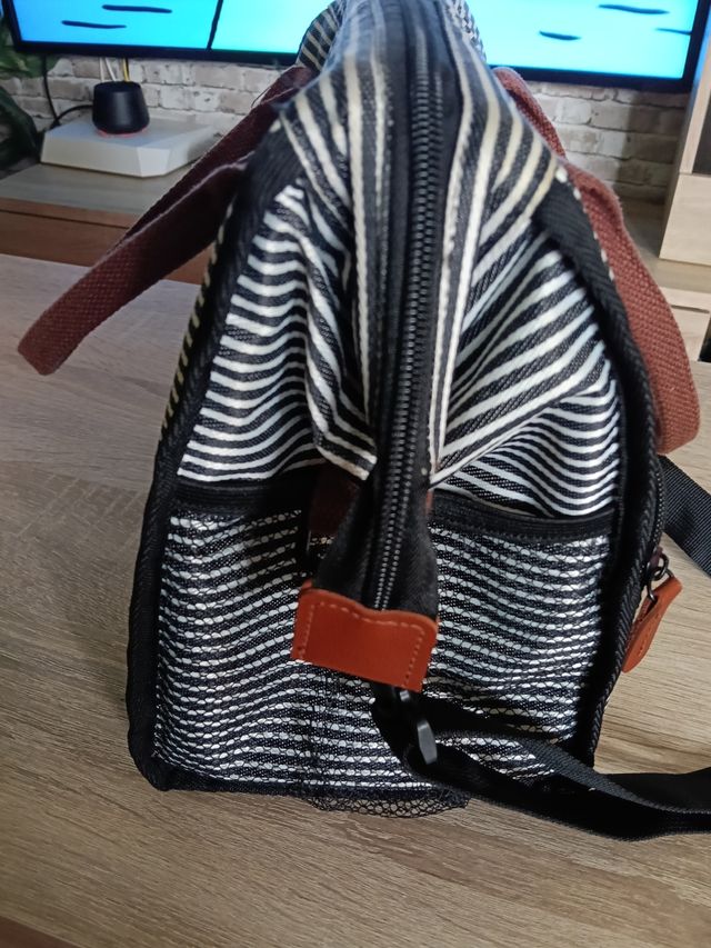 Bolso térmico rayas - DynaSco usado solo una vez