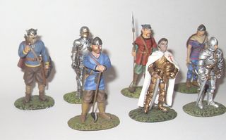 Lotteria di 7 soldati di piombo medievali Altaya
