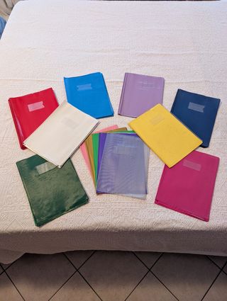 37 copertine colorate per quaderni scuola