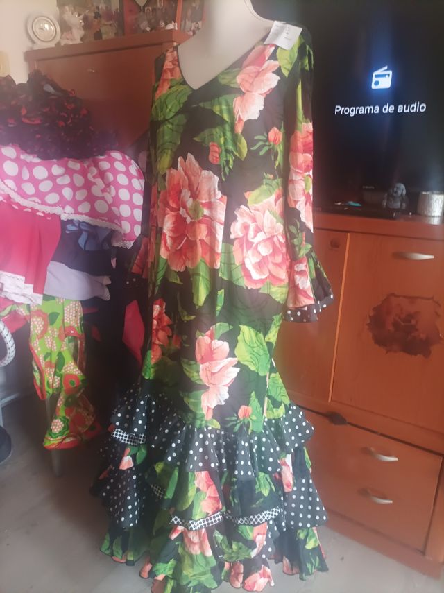 Traje Flamenca - Rojo y Verde