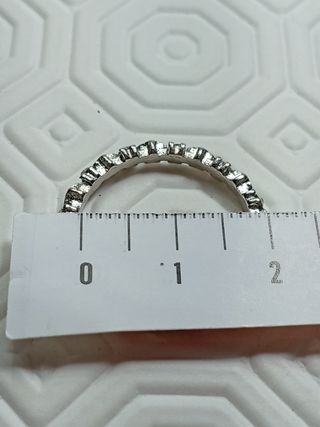 Anello fidanzamento argento con zirconi