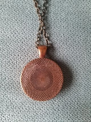 Colgante gato con cadena.