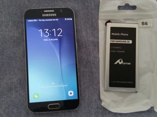 Samsung Galaxy S6 64 GB + 3 baterías nuevas + fund