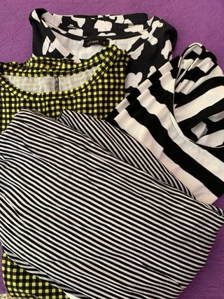 4 Abiti estivi: nero & giallo