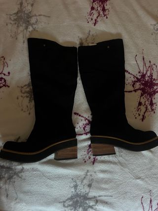 Botas negras tacón - mujer