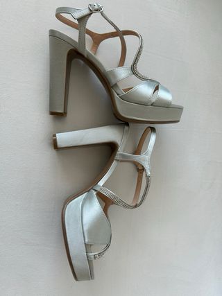 Sandali argento eleganti