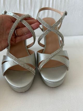 Sandali argento eleganti