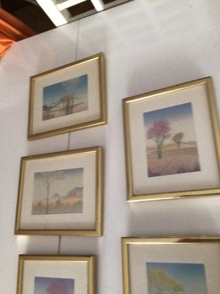 8 Cuadros - Paisajes - Marcos Dorados