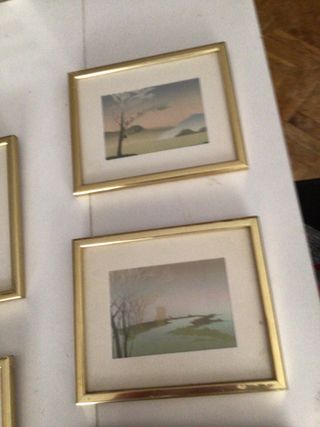 8 Cuadros - Paisajes - Marcos Dorados