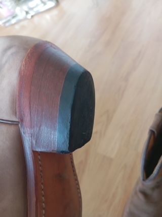 Botas vaqueras cuero marrón