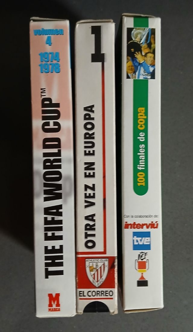Lote 3 VHS fútbol: Copas, Mundial, Athletic