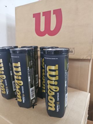 6 Botes Wilson Padel Premier Gold