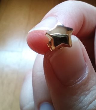Pendientes de oro en forma de estrella