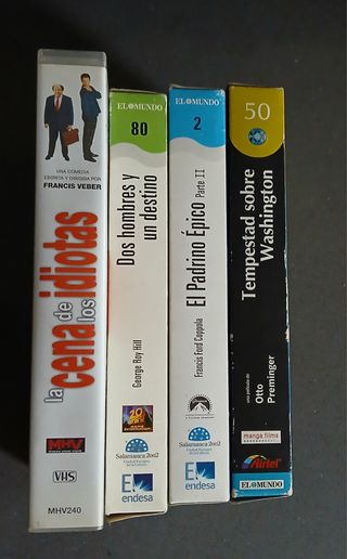 Lote 4 cintas VHS: Cine clásico y comedia