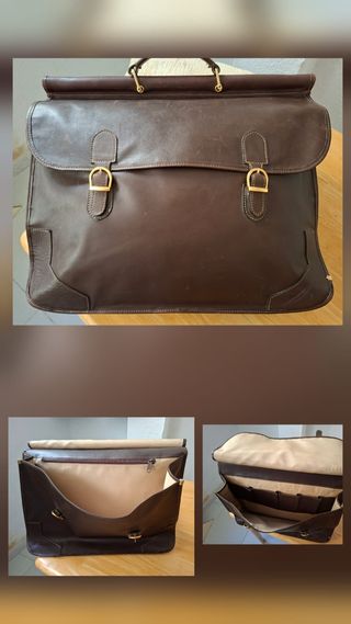 Cartera Piel Marrón - Documentos