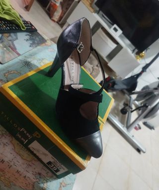Tacones negros Pitillos - Piel