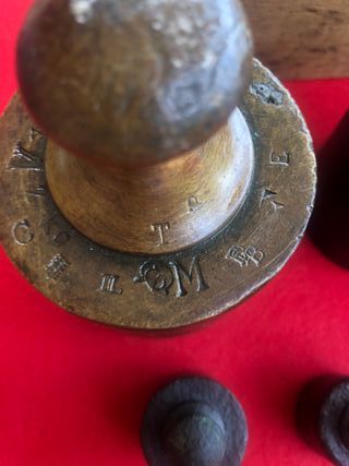 Antico taco bicentenniale 13 pesi bronzo