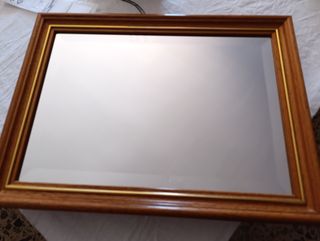 Cubrecontador espejo madera color roble