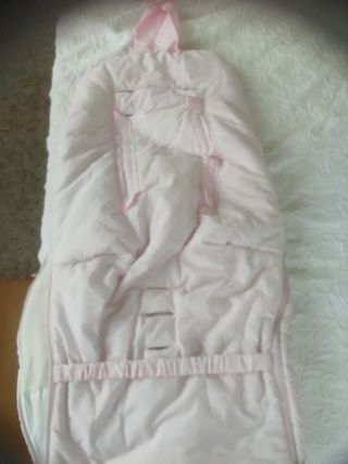 Saco silla bebé rosa