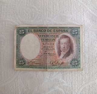 Billete 25 Pesetas- 1931