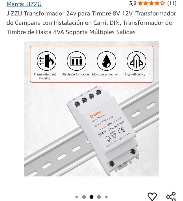 Transformador JIZZU 24v - Timbre
