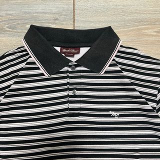 Marlboro Vintage 90s Striped Polo Embroidered Logo