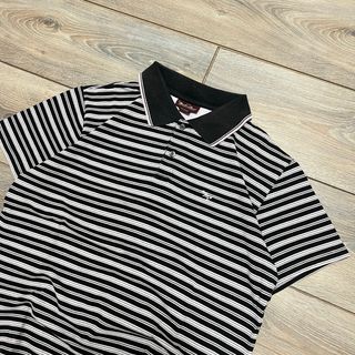 Marlboro Vintage 90s Striped Polo Embroidered Logo
