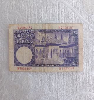 Billete 25 pesetas 1954