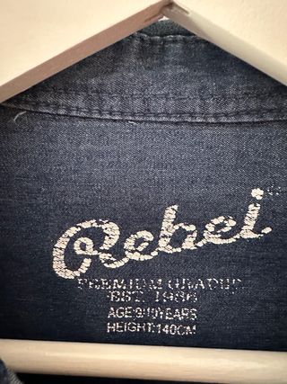 Camisa vaquera Rebel niño talla 9-10 años/140cm