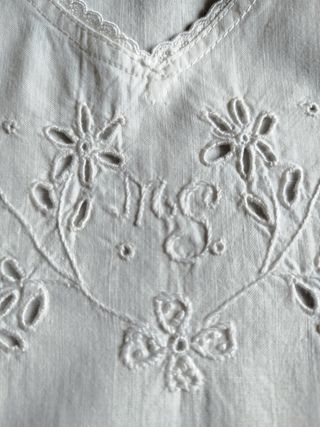 Camicia notte vintage bianca