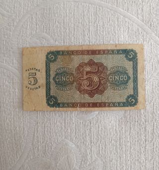 Billete 5 Pesetas 1938