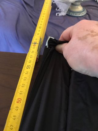 Pantaloni a zampa bianchi e neri