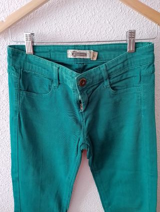 Pantalones Stradivarius Turquesa