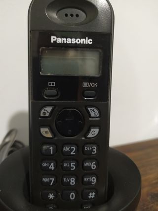 Teléfono inalámbrico Panasonic negro