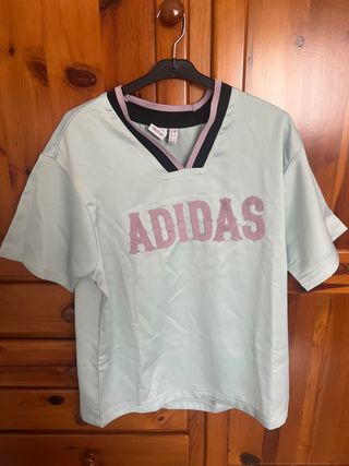 Camiseta Adidas Oversize M - Verde Agua