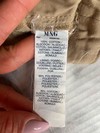 Shorts beige Mango mujer