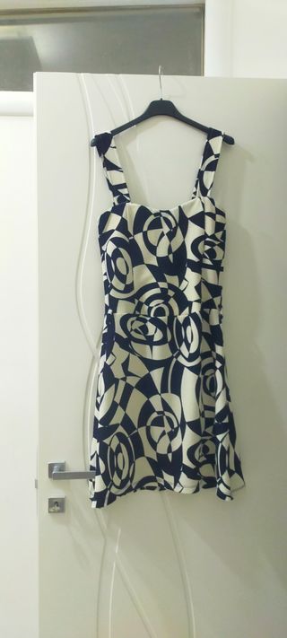 Vestito bianco e nero