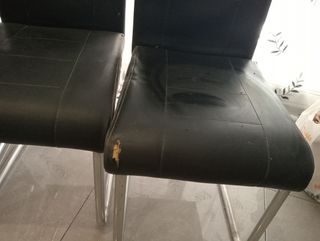 4 Sillas Comedor - Cuero Sintético