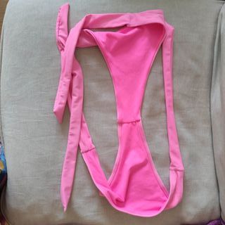 Bikini rosa anudado