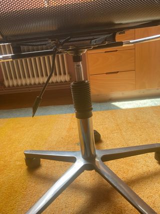 Silla oficina giratoria metal - negra