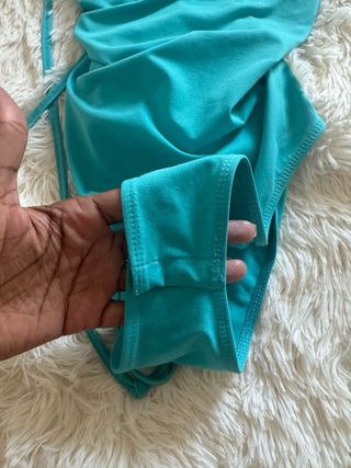 Bañador turquesa espalda abierta