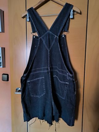 Peto vaquero corto negro - XL