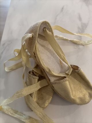 Espardeñas doradas niña talla 29