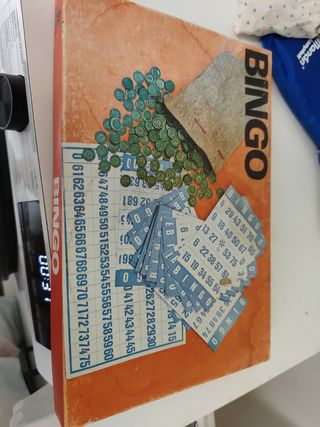Bingo antiguo de la marca Borras años 80