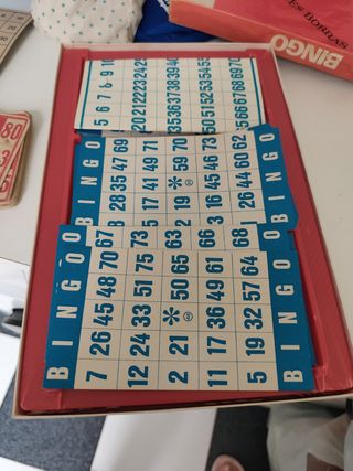 Bingo antiguo de la marca Borras años 80