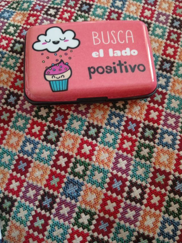 Tarjetero rosa - Porta tarjetas